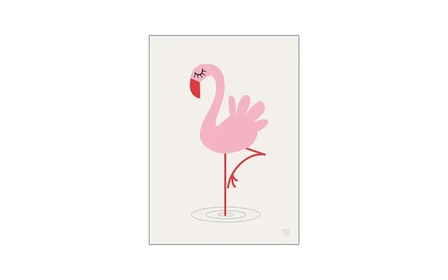Items & frame - kai copenhagen flamingo poster product image