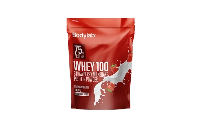 Bodylab whey 100 1 kg - strawberry milk shake product image