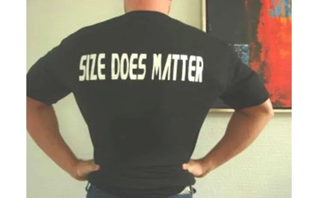 Size does matter - black xl t-shirt product image