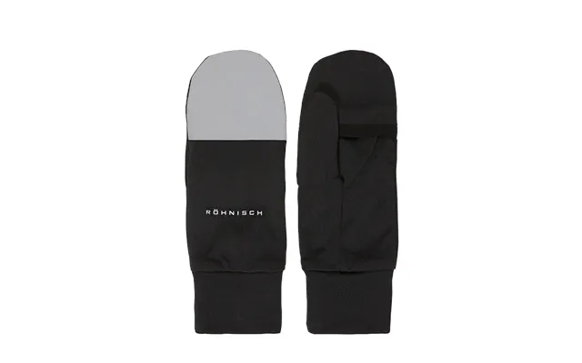 Glow running mittens - black product image