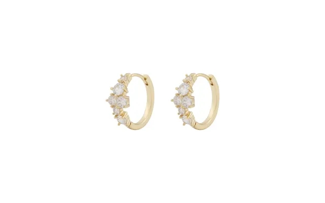 Twist of sweden copenhagen ring earrings gold clear 19 mm product image