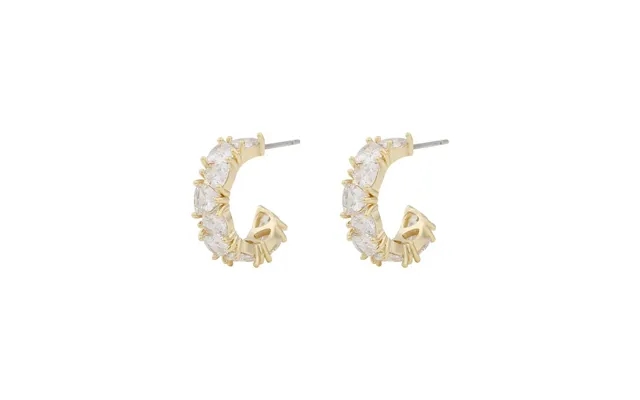 Twist of sweden east oval earrings gold clear 18 mm product image