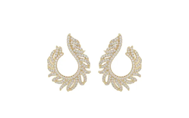 Twist of sweden north loop earrings gold clear 31 mm product image