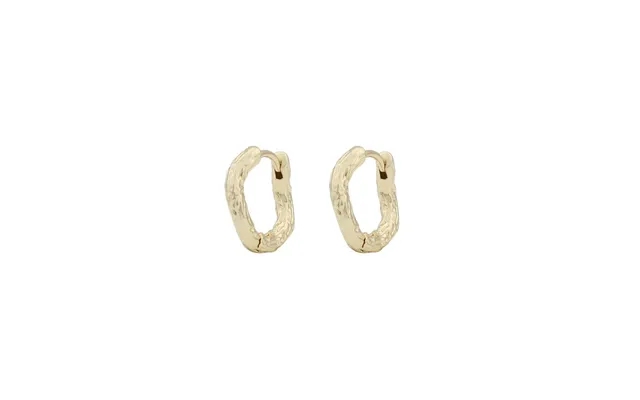 Twist of sweden oz small ring earrings plain gold 15 mm product image