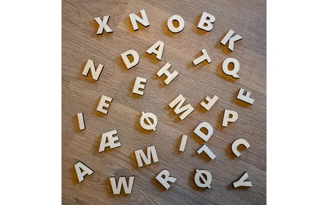 Letters in wood product image