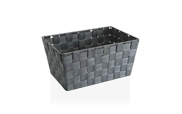 Basket large light gray textile 20 x 15 x 30 cm product image