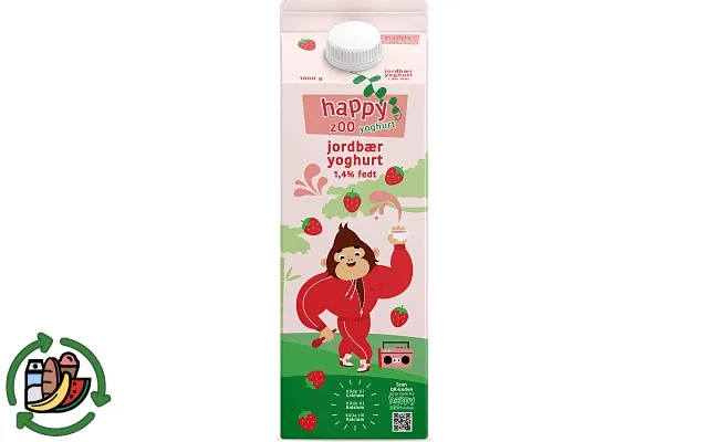 Yogurt strawberries happy zoo product image
