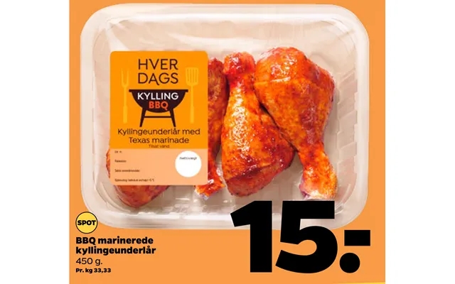 Bbq marinated kyllingeunderlår product image