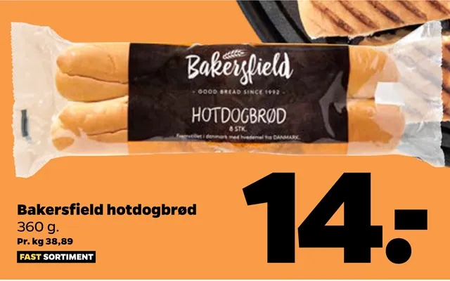 Bakersfield hot dog bread product image