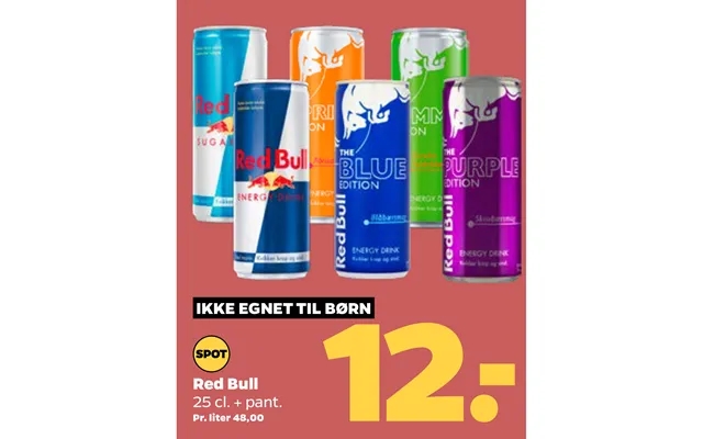 Not suitable to children red bull product image