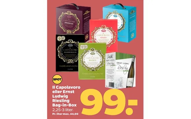 Il capolavoro or ernst ludwig riesling bag-in-box product image