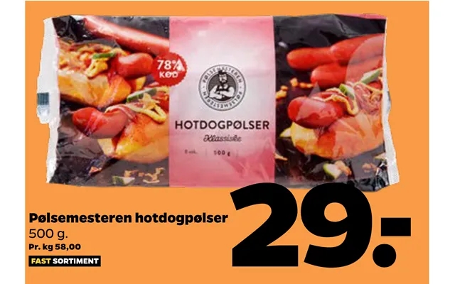 Pølsemesteren hotdog sausages product image