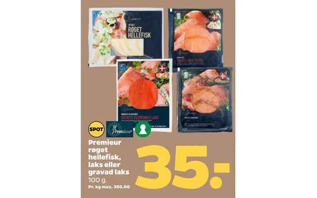 Premieur smoked halibut, salmon or marinated salmon product image